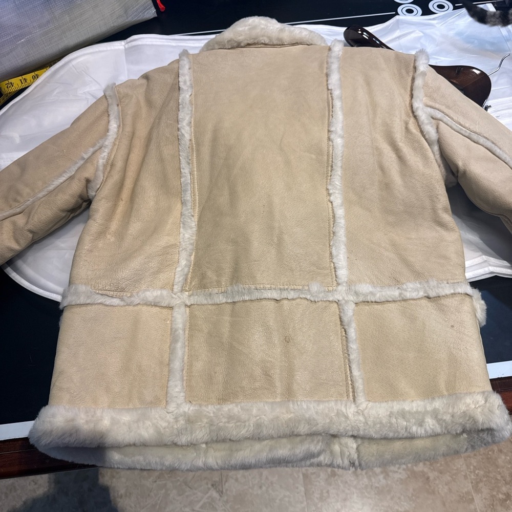 🤎 Vintage LLOYD ELLIOTS COUNTRY CLUB Authentic Shearling Leather & Fur Coat - Picture 6 of 12